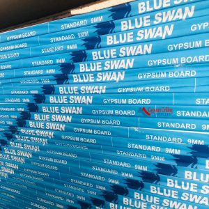 Gypsum Board Blue Swan 12mm 4ftx8ft in Kenya at Gypsum Ceiling Supplies