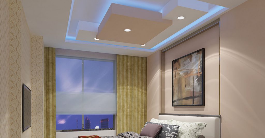 Gypsum Ceiling Bedroom Design 10
