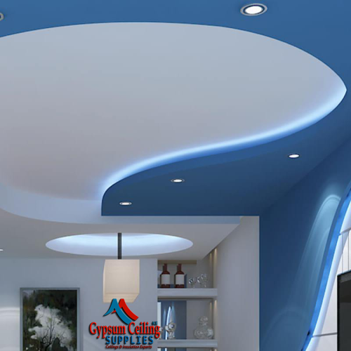 Gypsum Ceiling Design for Large Sitting Room