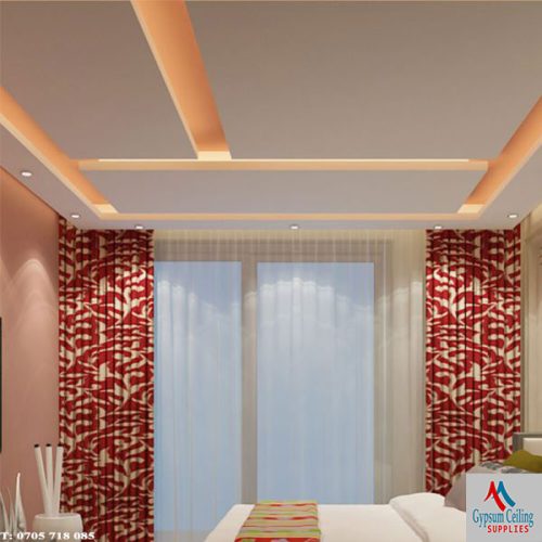 Gypsum ceiling Design bedroom design in Kenya