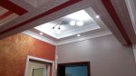 Installed Gypsum Cornices and wall panels